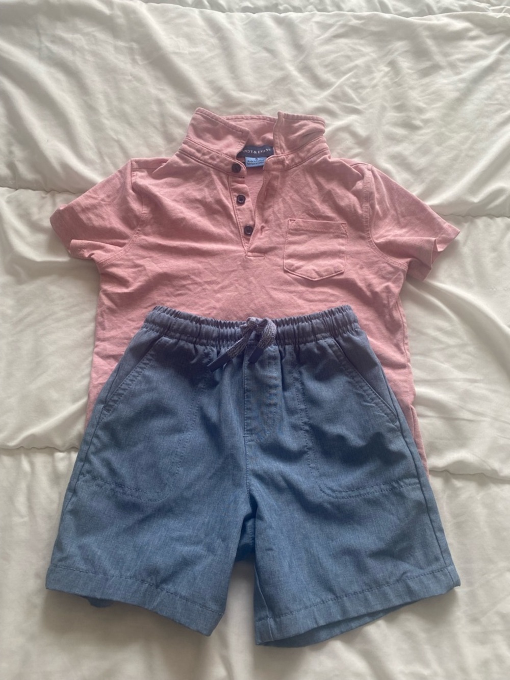 Andy & Evan Pink Polo-Style Short Sleeve Shirt